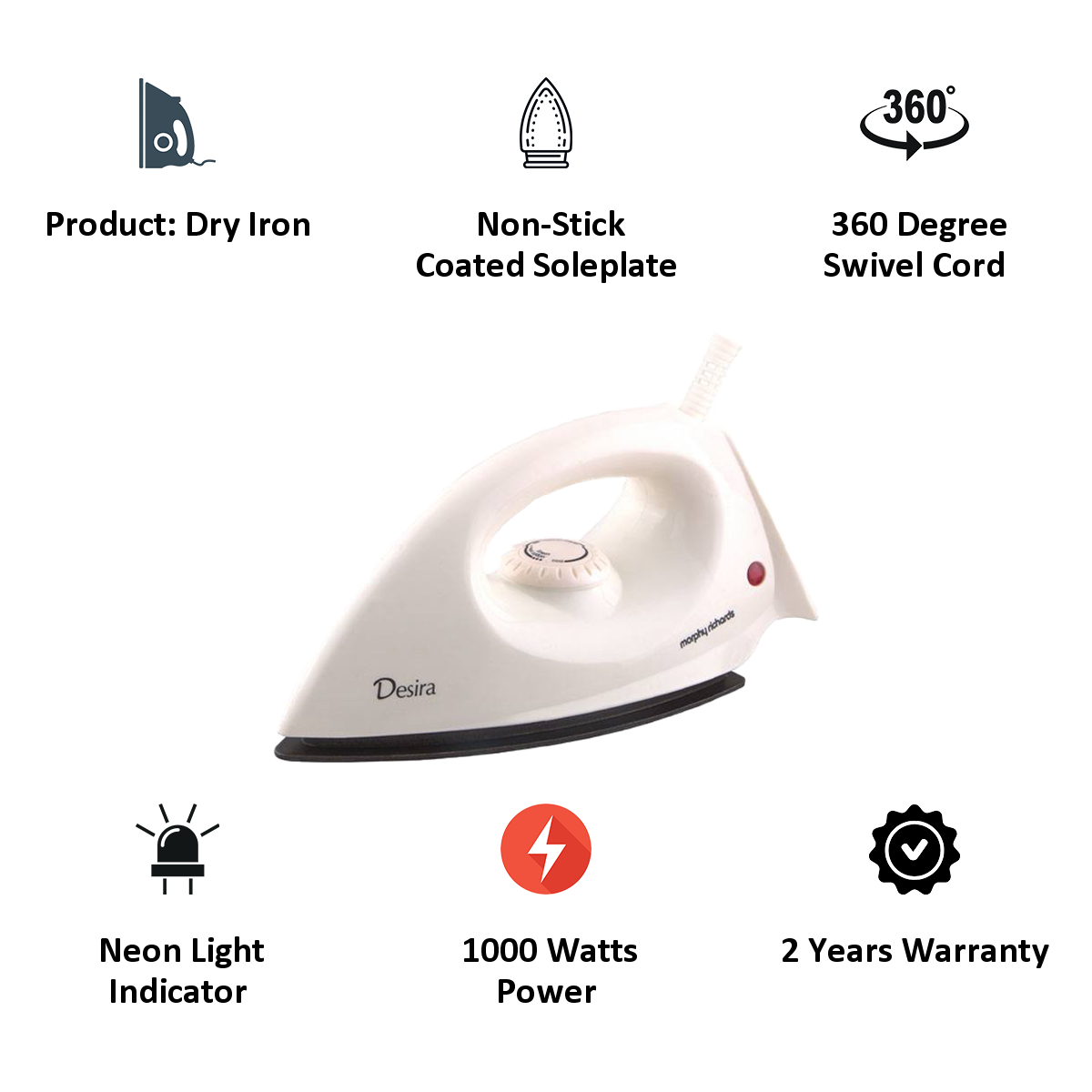 Morphy richards desira store dry iron